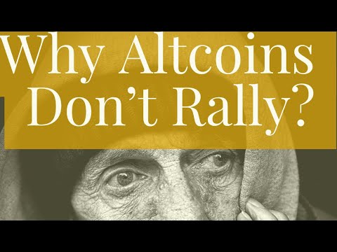 Why Altcoins Havnt RALLIED?  Is Bitcoin IT?