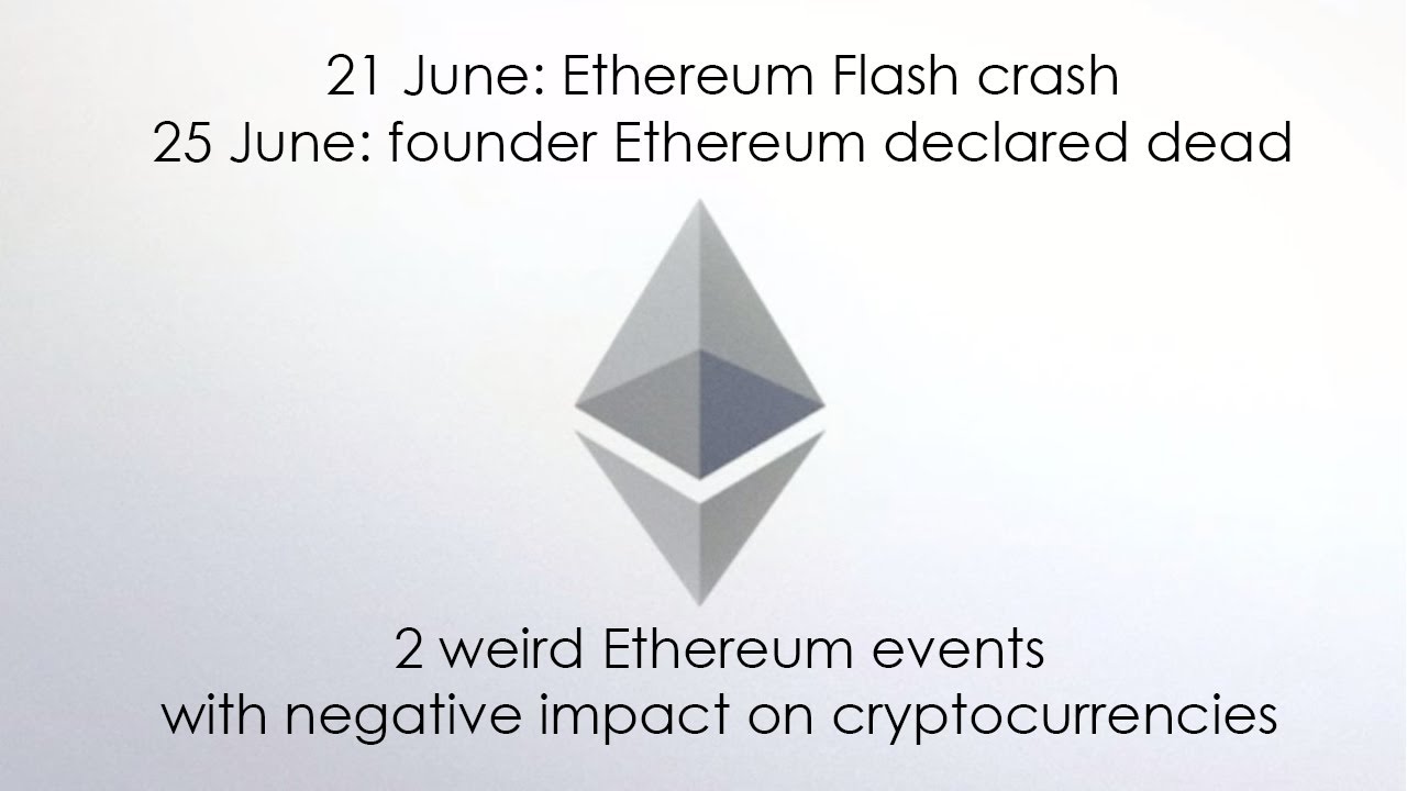 2 weird Ethereum events this week - Flash crash & Vitalik Buterin declared dead