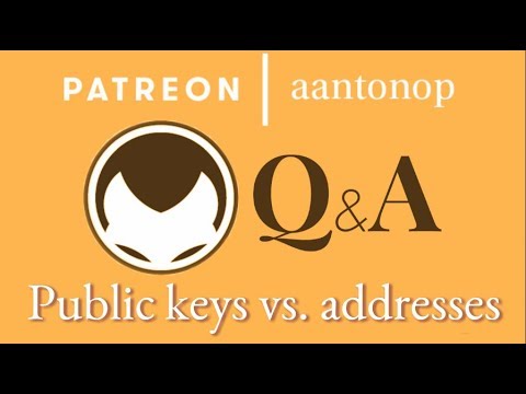 Bitcoin Q&A: Public keys vs. addresses