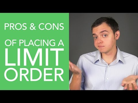 Pros & Cons of Placing a Limit Order in the Stock Market