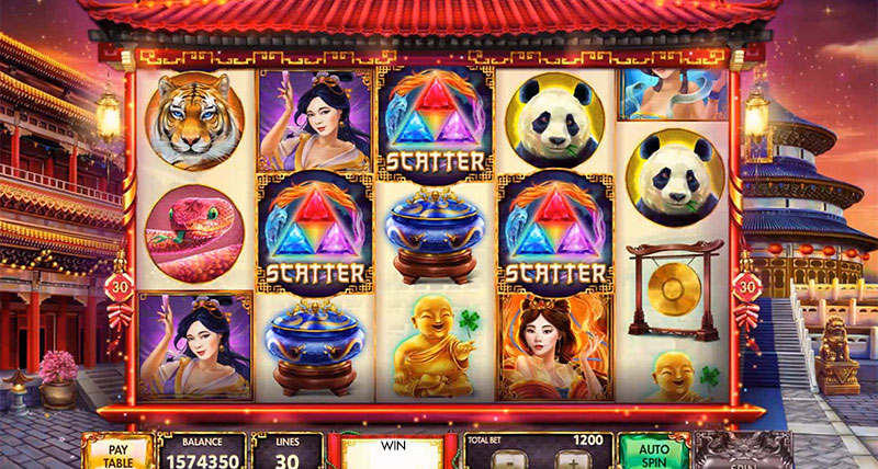 Eastern Goddesses crypto casino slot.