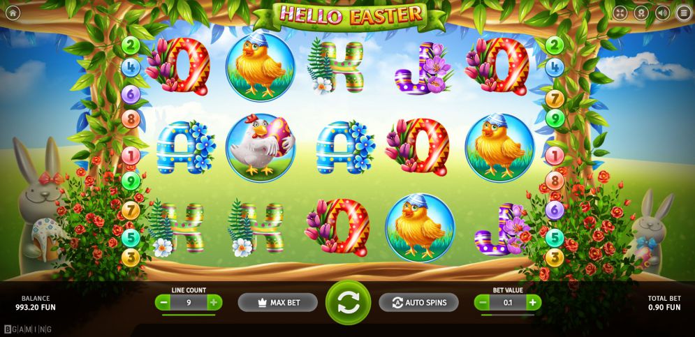 Hello Easter crypto casino slot.