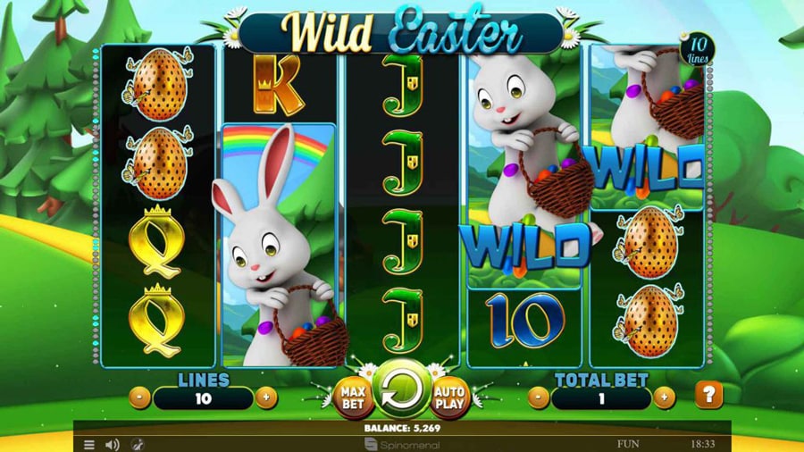 Wild Easter crypto casino slot.