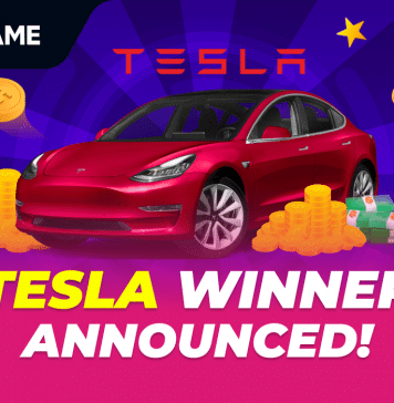 BC.GAME Announces Winner of Brand-New Tesla in their Coco’s Mega Giveaway Event bc.game tesla winner