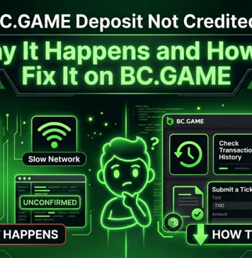 BC.GAME Deposit Not Credited: Why It Happens and How to Fix It on BC.GAME